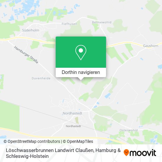 Löschwasserbrunnen Landwirt Claußen Karte