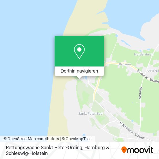 Rettungswache Sankt Peter-Ording Karte