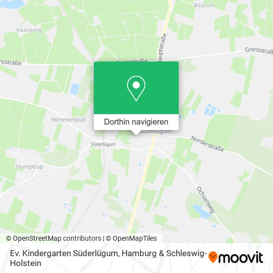 Ev. Kindergarten Süderlügum Karte