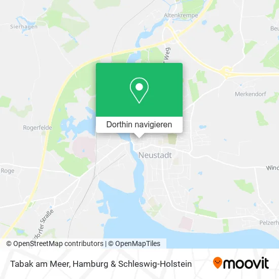 Tabak am Meer Karte