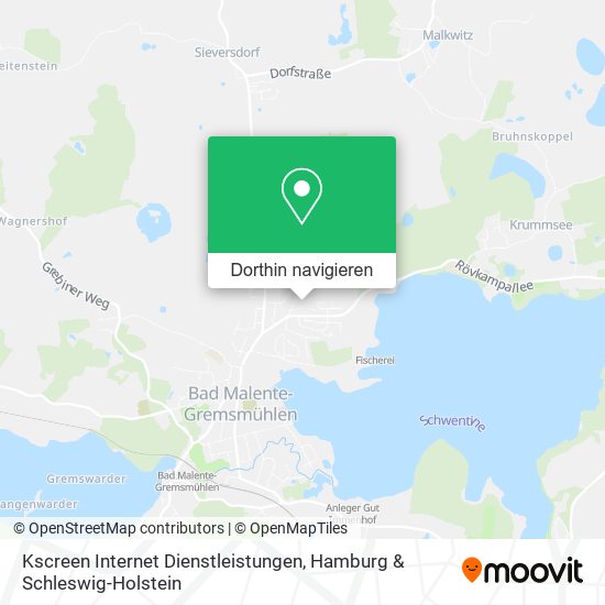 Kscreen Internet Dienstleistungen Karte