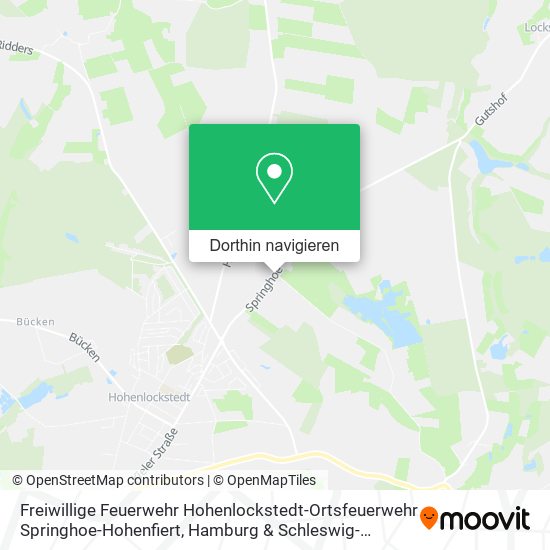 Freiwillige Feuerwehr Hohenlockstedt-Ortsfeuerwehr Springhoe-Hohenfiert Karte