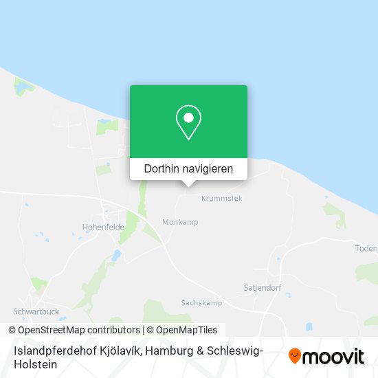 Islandpferdehof Kjölavík Karte