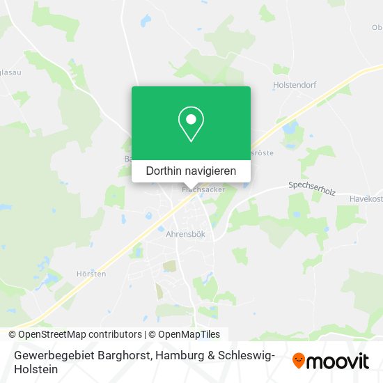 Gewerbegebiet Barghorst Karte