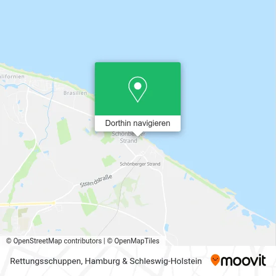 Rettungsschuppen Karte