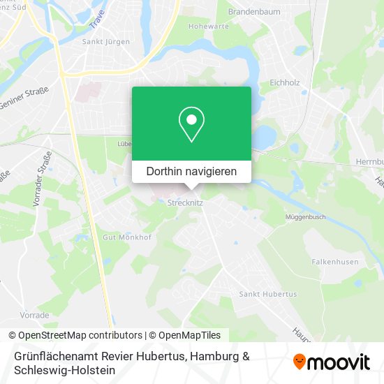 Grünflächenamt Revier Hubertus Karte