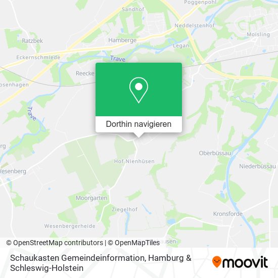 Schaukasten Gemeindeinformation Karte