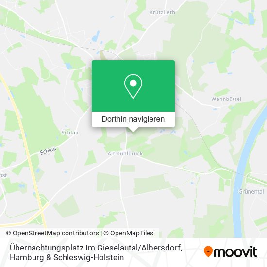 Übernachtungsplatz Im Gieselautal / Albersdorf Karte