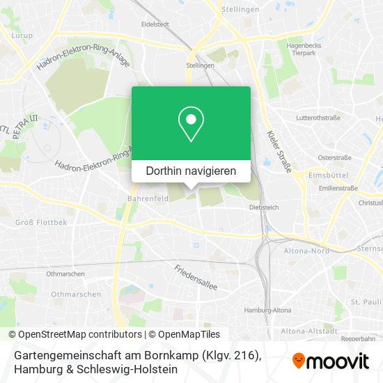 Gartengemeinschaft am Bornkamp (Klgv. 216) Karte