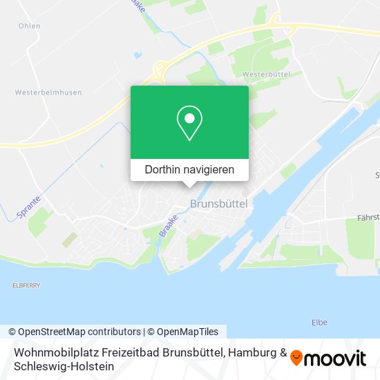 Wohnmobilplatz Freizeitbad Brunsbüttel Karte