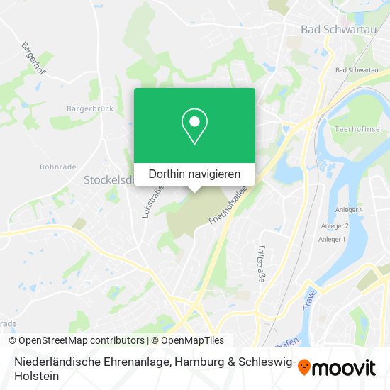 Niederländische Ehrenanlage Karte