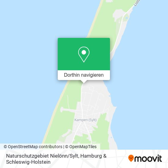 Naturschutzgebiet Nielönn/Sylt Karte