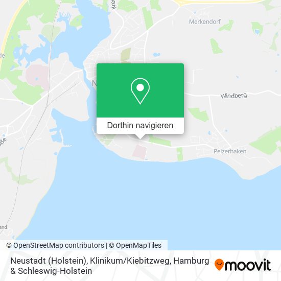 Neustadt (Holstein), Klinikum / Kiebitzweg Karte