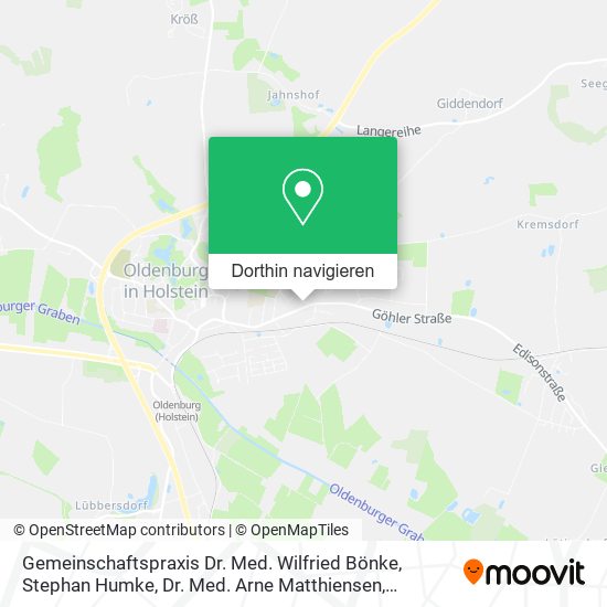 Gemeinschaftspraxis Dr. Med. Wilfried Bönke, Stephan Humke, Dr. Med. Arne Matthiensen Karte