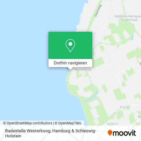 Badestelle Westerkoog Karte