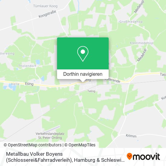 Metallbau Volker Boyens (Schlosserei&Fahrradverleih) Karte