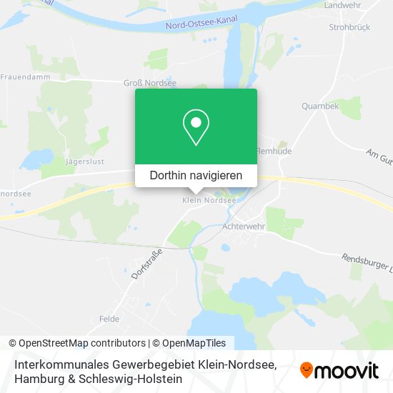 Interkommunales Gewerbegebiet Klein-Nordsee Karte