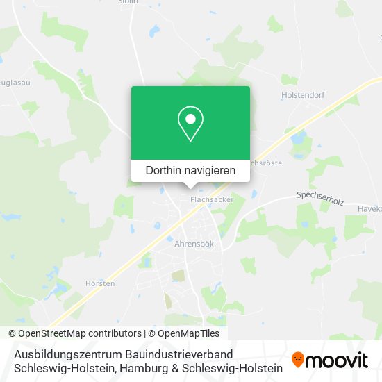 Ausbildungszentrum Bauindustrieverband Schleswig-Holstein Karte