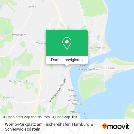 Womo-Parkplatz am Fischereihafen Karte
