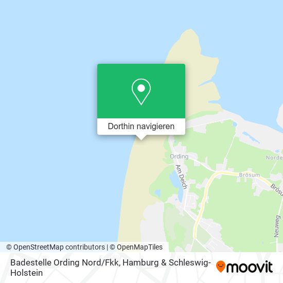 Badestelle Ording Nord/Fkk Karte