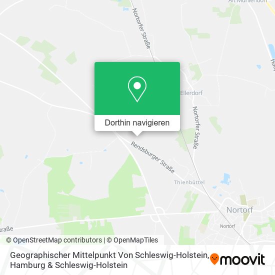 Geographischer Mittelpunkt Von Schleswig-Holstein Karte