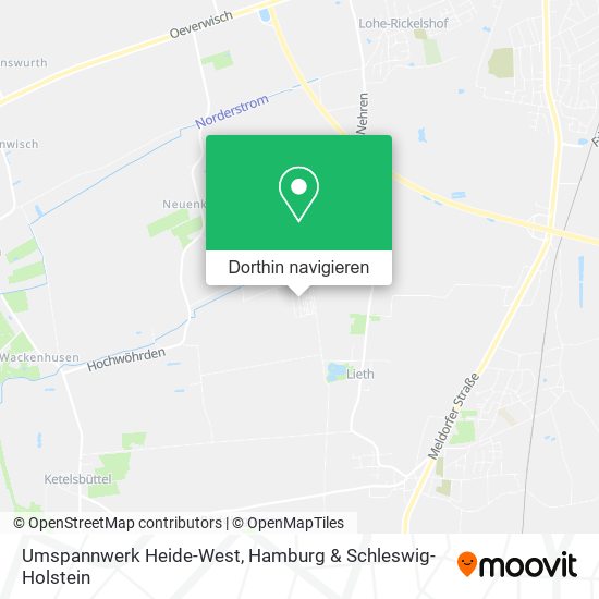 Umspannwerk Heide-West Karte