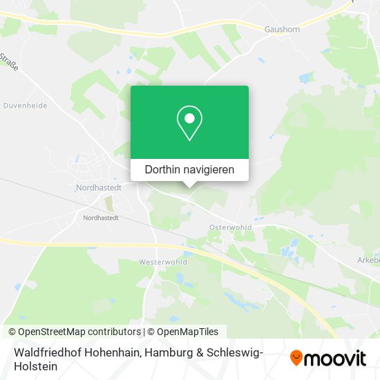 Waldfriedhof Hohenhain Karte