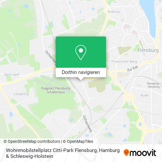 Wohnmobilstellplatz Citti-Park Flensburg Karte