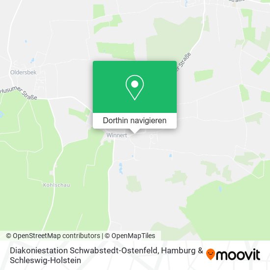 Diakoniestation Schwabstedt-Ostenfeld Karte