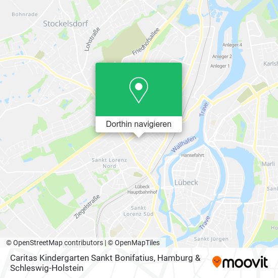 Caritas Kindergarten Sankt Bonifatius Karte