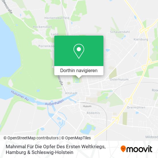 Mahnmal Für Die Opfer Des Ersten Weltkriegs Karte