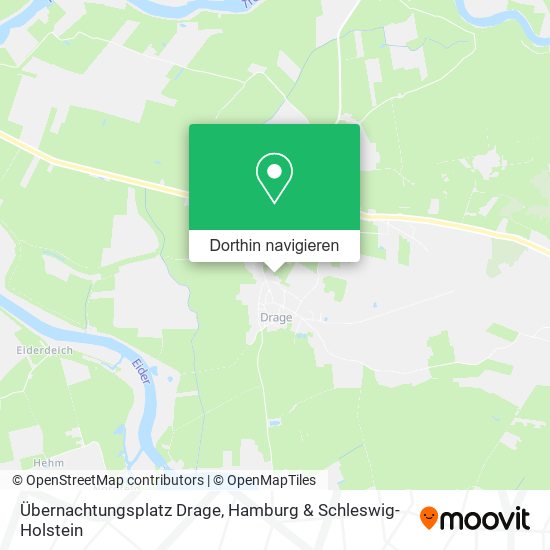 Übernachtungsplatz Drage Karte
