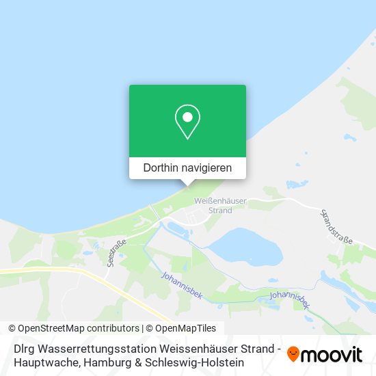Dlrg Wasserrettungsstation Weissenhäuser Strand - Hauptwache Karte