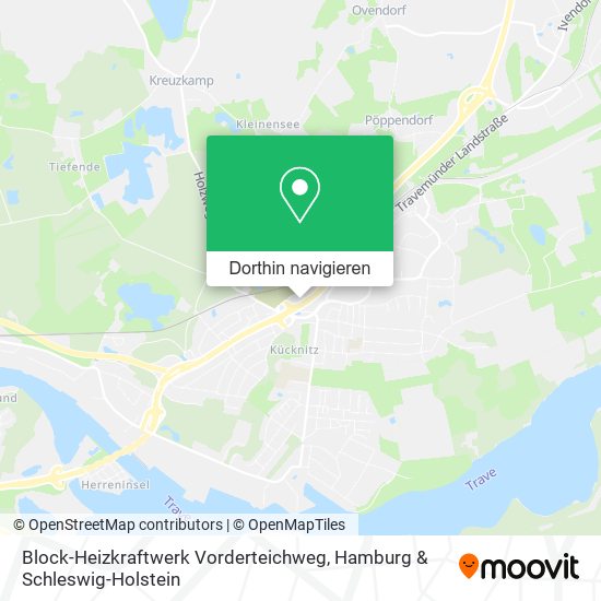 Block-Heizkraftwerk Vorderteichweg Karte