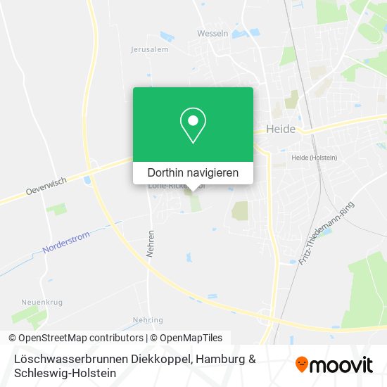 Löschwasserbrunnen Diekkoppel Karte
