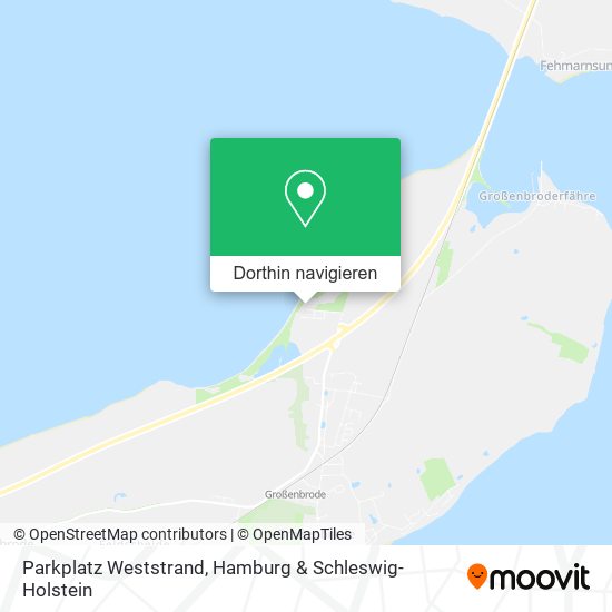 Parkplatz Weststrand Karte