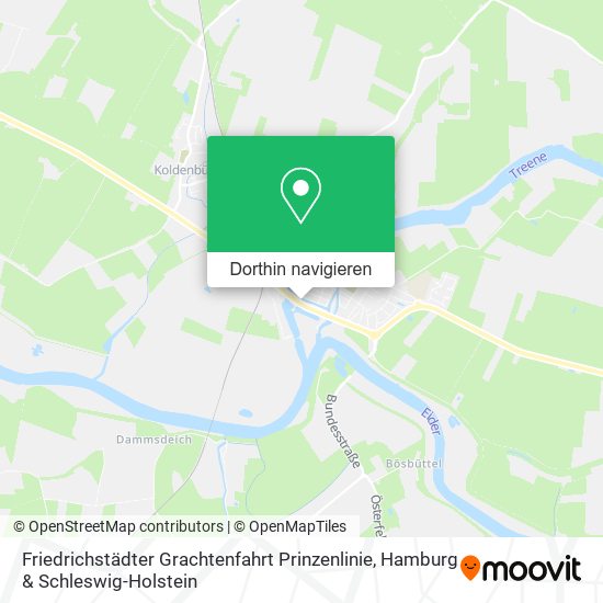 Friedrichstädter Grachtenfahrt Prinzenlinie Karte