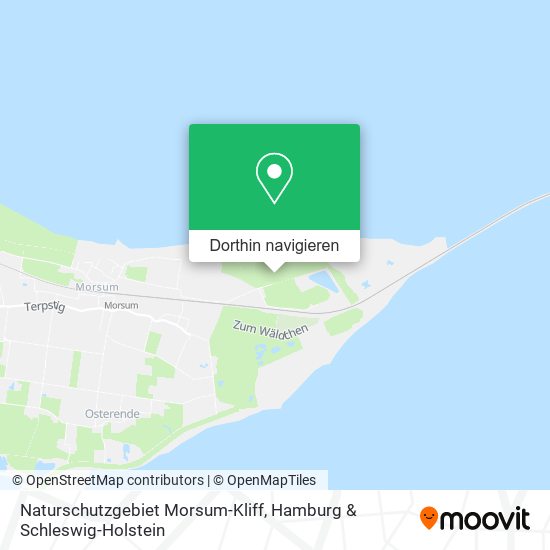 Naturschutzgebiet Morsum-Kliff Karte
