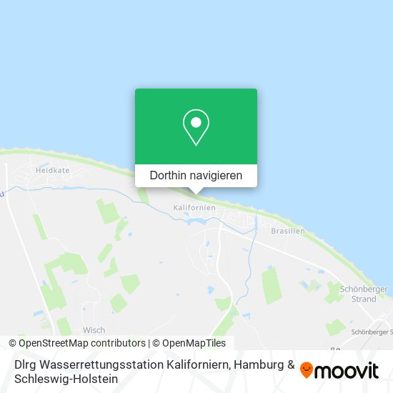 Dlrg Wasserrettungsstation Kaliforniern Karte