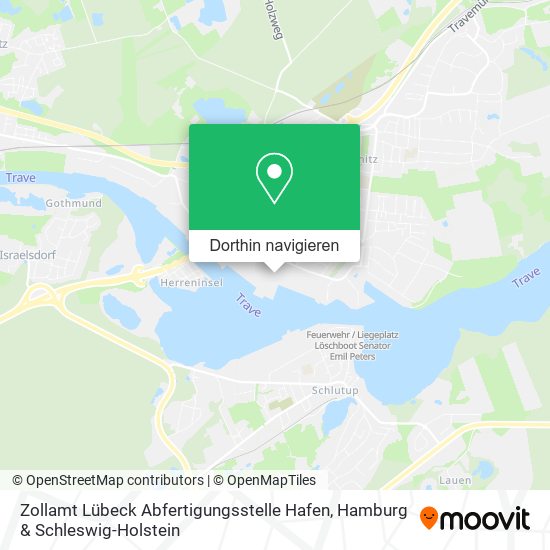 Zollamt Lübeck Abfertigungsstelle Hafen Karte