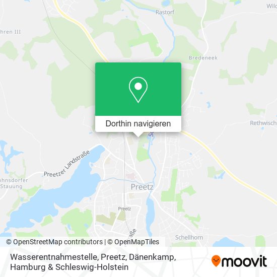 Wasserentnahmestelle, Preetz, Dänenkamp Karte