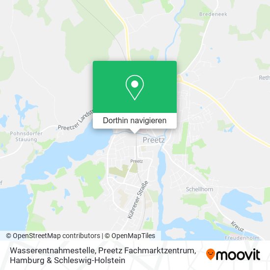 Wasserentnahmestelle, Preetz Fachmarktzentrum Karte