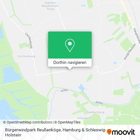 Bürgerwindpark Reußenköge Karte