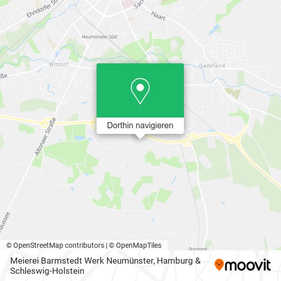 Meierei Barmstedt Werk Neumünster Karte