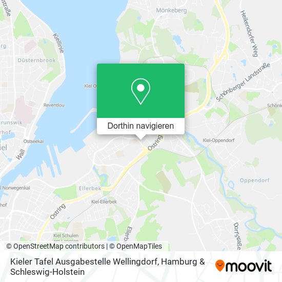 Kieler Tafel Ausgabestelle Wellingdorf Karte
