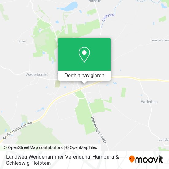 Landweg Wendehammer Verengung Karte