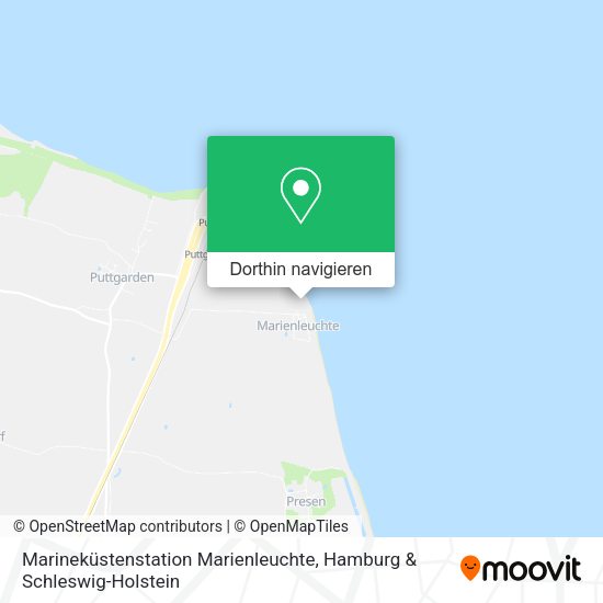 Marineküstenstation Marienleuchte Karte