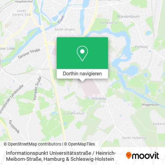 Informationspunkt Universitätsstraße / Heinrich-Meibom-Straße Karte