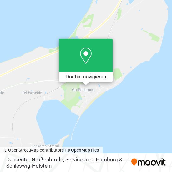 Dancenter Großenbrode, Servicebüro Karte