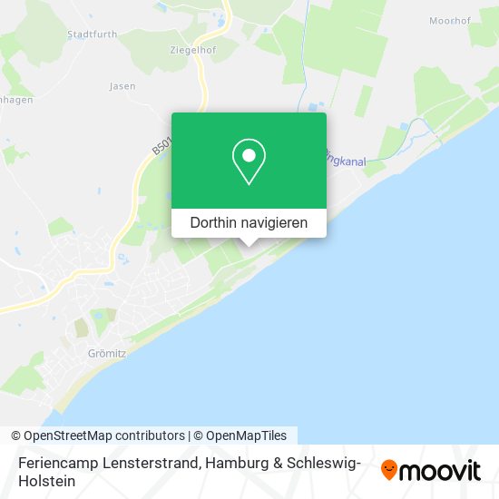 Feriencamp Lensterstrand Karte